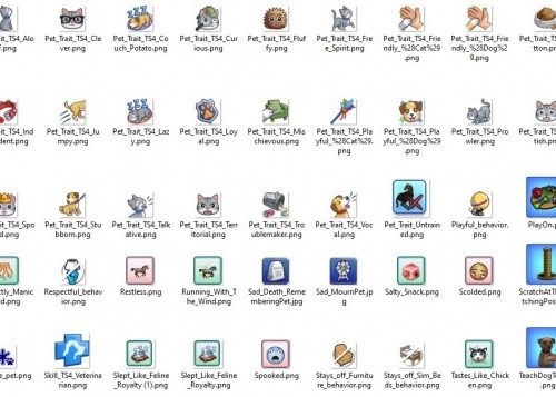 TS3/TS4 PETS Icons by Kaybarr