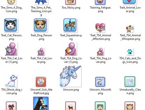 TS3/TS4 PETS Icons by Kaybarr