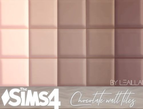 [TS4] Chocolate wall tiles
