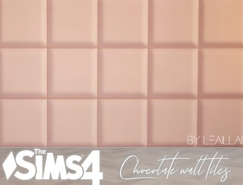 [TS4] Chocolate wall tiles