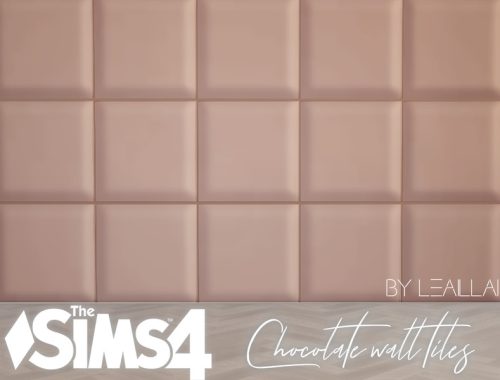 [TS4] Chocolate wall tiles