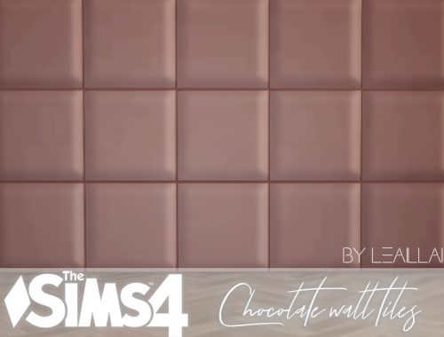 [TS4] Chocolate wall tiles
