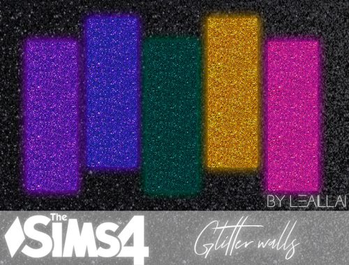 [TS4] Glitter walls