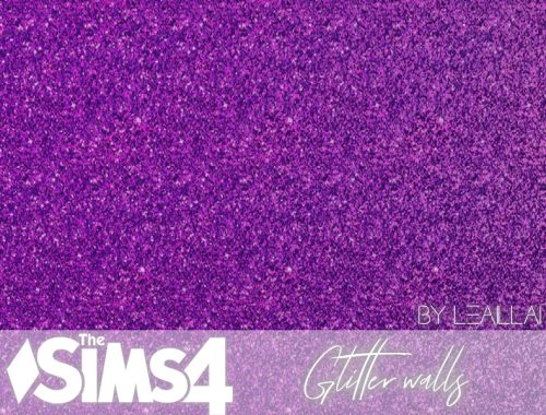 [TS4] Glitter walls