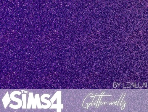 [TS4] Glitter walls