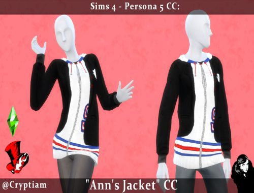 TS4 - Persona 5 CC: Ann Takamaki's Jacket