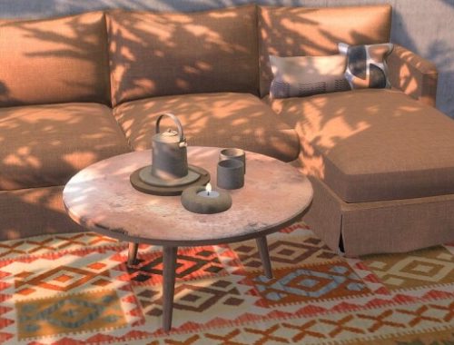 TS4 TC sofa, table & pillows at Riekus13