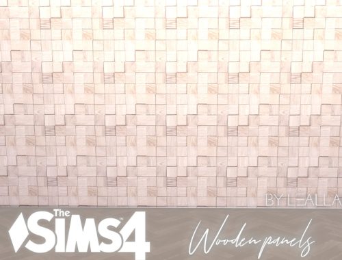 [TS4] Wooden panel walls