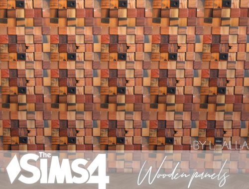 [TS4] Wooden panel walls