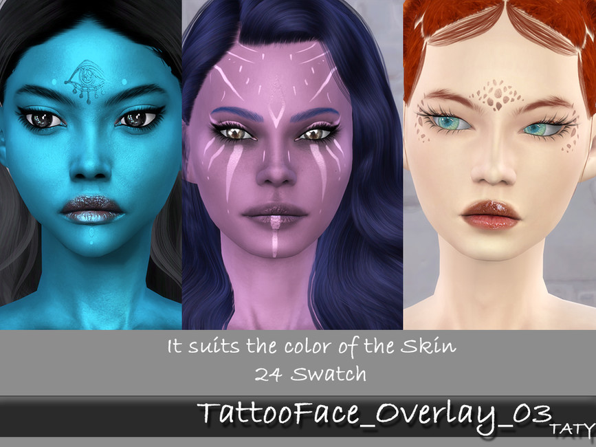 [Ts4]Taty_TattooFace_Overlay_03 - The Sims 4 Catalog