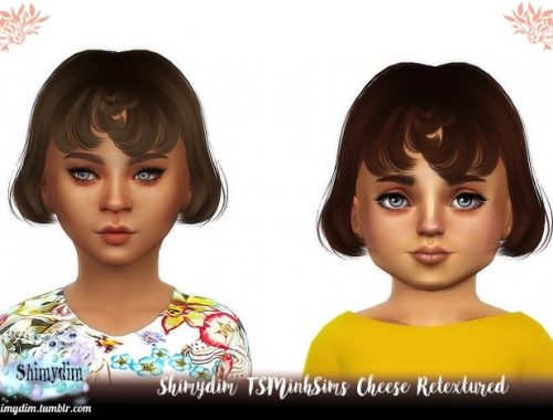 TSMinhSims Cheese Hair Retexture Child & Toddler Naturals + Unnaturals at Shimydim Sims