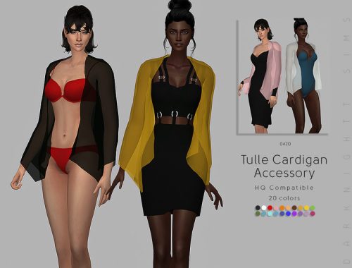 Tulle Cardigan Accessory