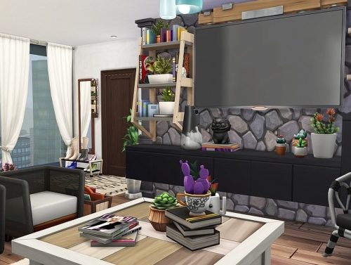 TUMBLR ROOMMATES APARTMENT at Aveline Sims