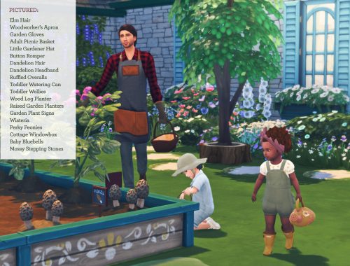 Cottage Garden Stuff for Sims 4