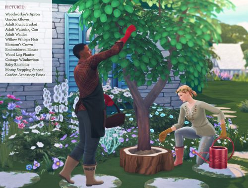 Cottage Garden Stuff for Sims 4