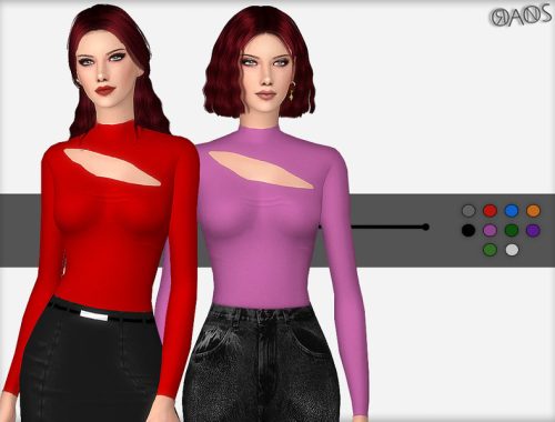 Turtleneck Cut Out Bodysuit