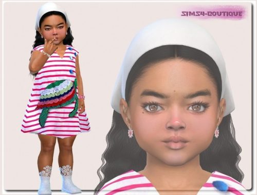 Turtles Dress for Toddler Girls at Sims4-Boutique