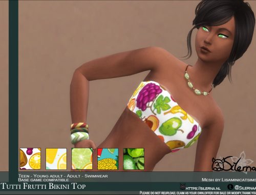 Tutti Frutti Bikini Top - Mesh needed
