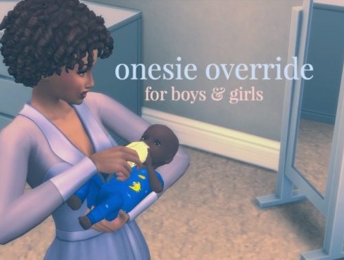Twinkle, Twinkle Onesie Recolor Override for Babies by 1gboman at Mod The Sims