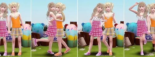 Twins pose (Child) at A-luckyday