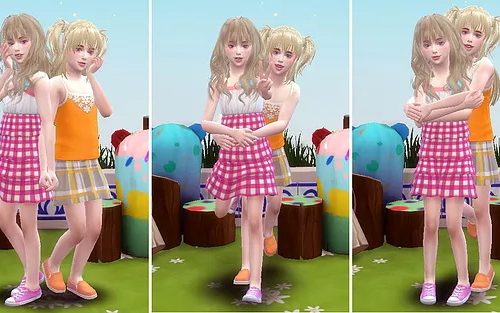 Twins pose (Child) at A-luckyday