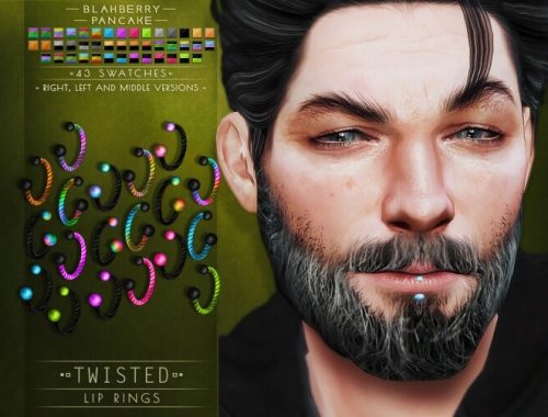 Twisted septums + nose & lip rings at Blahberry Pancake