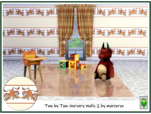 Two by Two Nursery Walls by marcorse