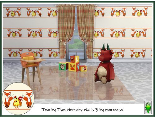Two by Two Nursery Walls by marcorse