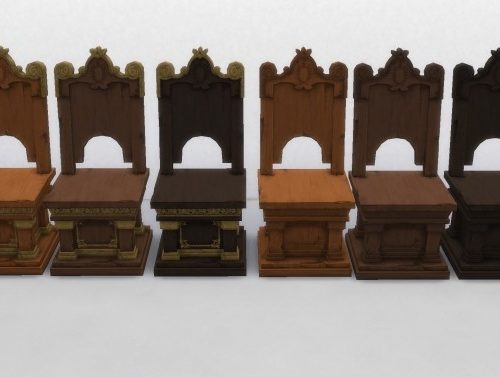 Two Medieval Dining Chairs by TheJim07 at Mod The Sims