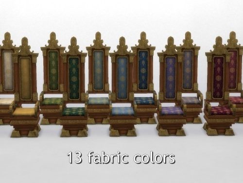 Two Medieval Dining Chairs by TheJim07 at Mod The Sims