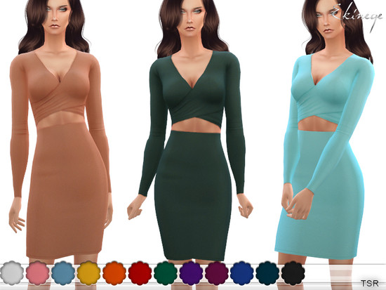 Two-Piece Dress - The Sims 4 Catalog