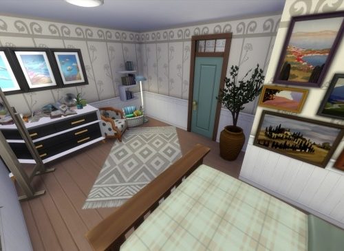 Two-storey house NO CC by elliz at Mod The Sims
