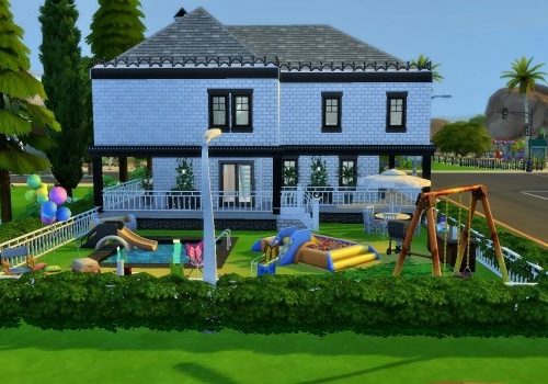 Two story home for a family by heikeg at Mod The Sims