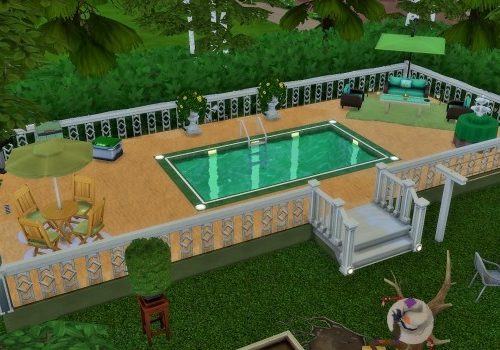 Two-story home NO CC by heikeg at Mod The Sims