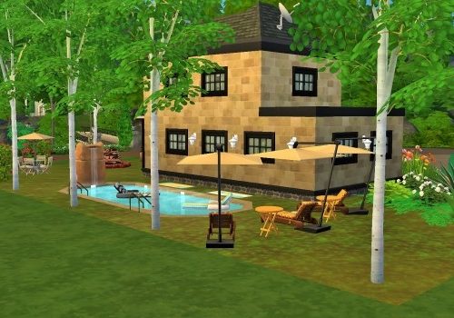 Two-story home with basement by heikeg at Mod The Sims