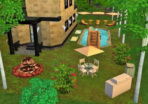 Two-story home with basement by heikeg at Mod The Sims