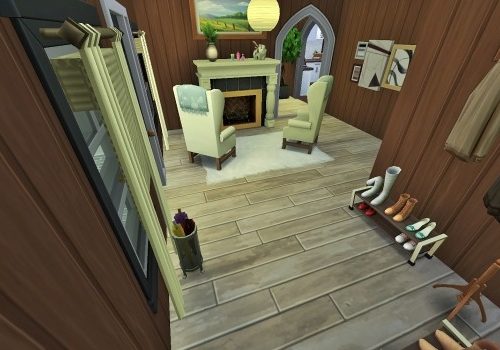 Two-story home with inside pool by heikeg at Mod The Sims