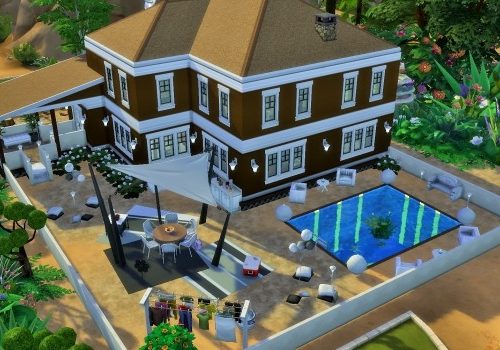 Two-story house by heikeg at Mod The Sims