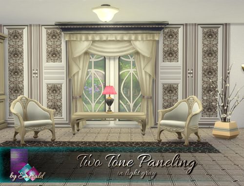 Two Tone Paneling in light gray