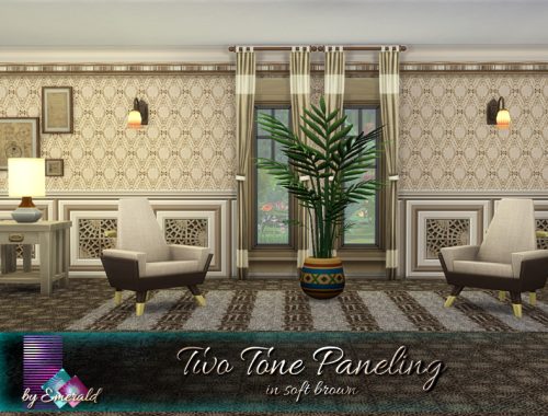 Two Tone Paneling in soft brown