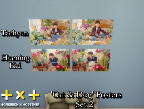 TXT Cat & Dog Posters Set REQUIRES GET TO WORK