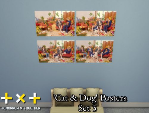 TXT Cat & Dog Posters Set REQUIRES GET TO WORK