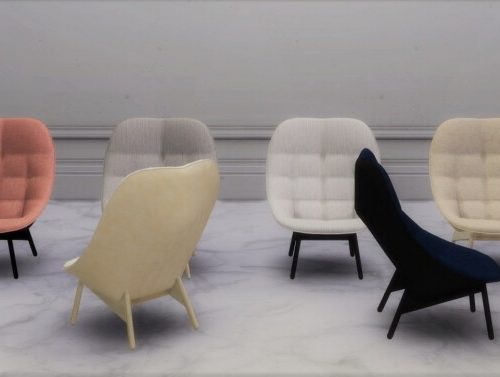 Uchiwa Chaise Longue, Armchair & Ottoman (P) at Meinkatz Creations