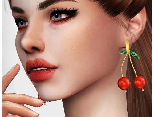 Ultimate collection 255 earrings at Praline Sims