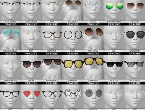 Ultimate collection 28 glasses at Praline Sims