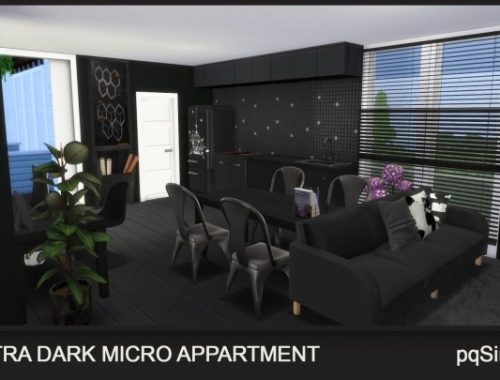 Ultra Dark Micro Apartment at pqSims4