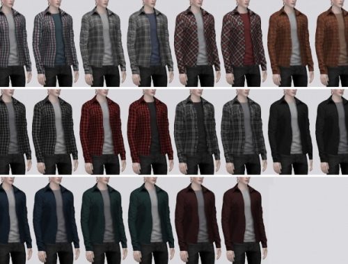 Unbuttoned Shirt (P) at Darte77