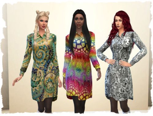 Uni dress by Chalipo at All 4 Sims