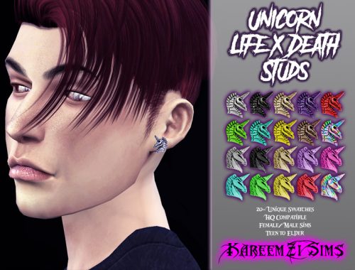 Unicorn Life x Death Studs