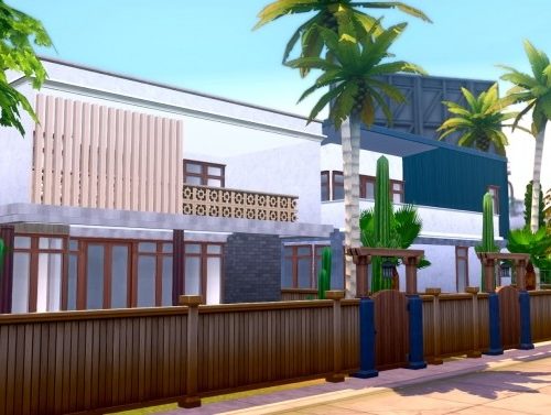 Upland Place Dingbats – L.A. Inspired Home for Del Sol Valley at Simsational Designs